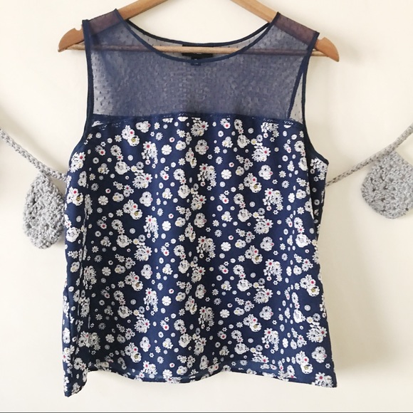 Jason Wu Navy Blue Blouse- XL - Picture 5 of 5